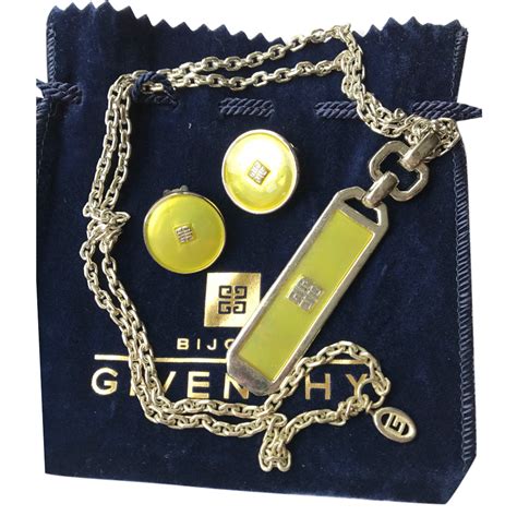 givenchy necklace macy& 39|Givenchy necklace and earring set.